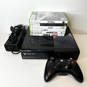 Xbox 360 Console with Controller and 6 Games Bundle